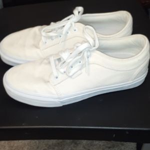Van's cream mens shoe